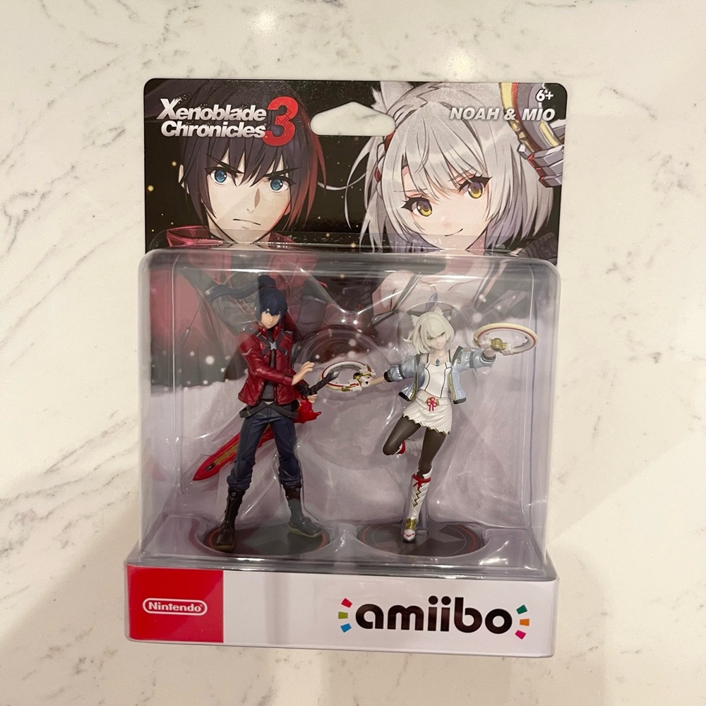 Nintendo Amiibo Xenoblade Chronicles 3 Noah and Mio 2 Pack Set